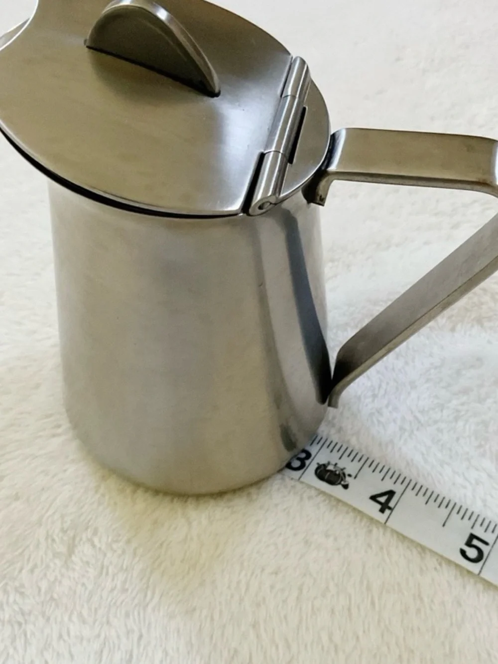 Vintage Alessi 4071 Creamer Pitcher 18/8 Stainless Steel Italy Modernist
